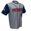 Custom Baseball Short Sleeves Jersey