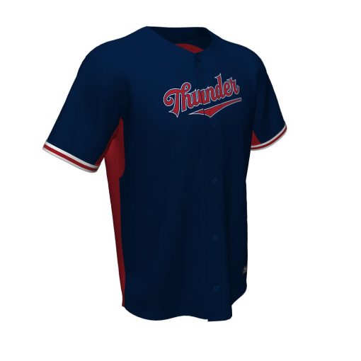 Custom Full Button Baseball Jersey