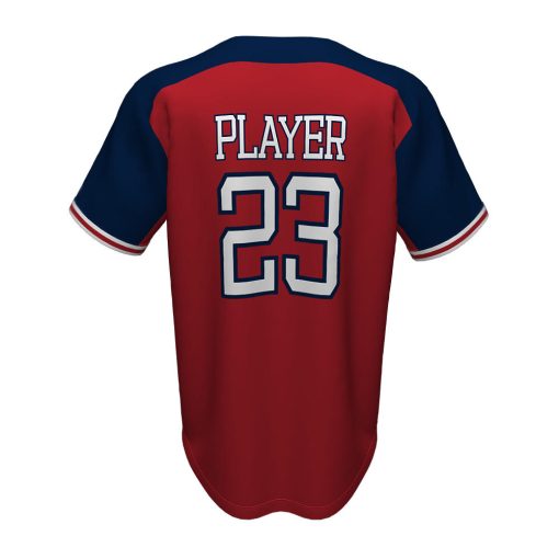 Custom Full Button Baseball Jersey