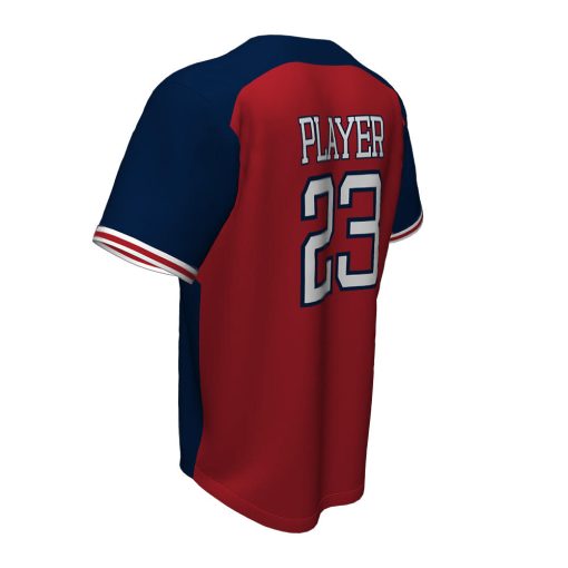 Custom Full Button Baseball Jersey