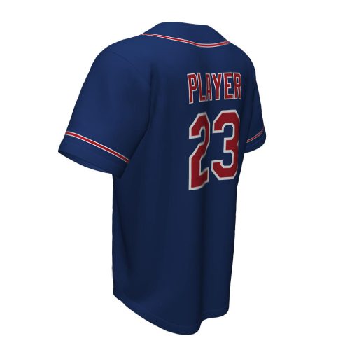 Custom Full Button Baseball Jersey