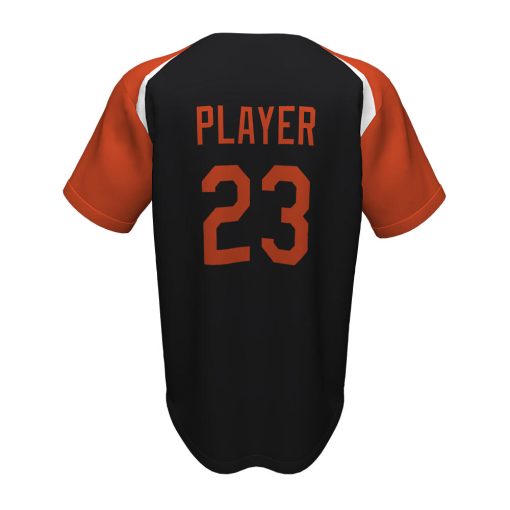 Custom Full Button Baseball Jersey