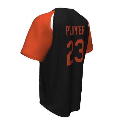 Custom Full Button Baseball Jersey