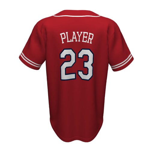 Custom Full Button Baseball Jersey