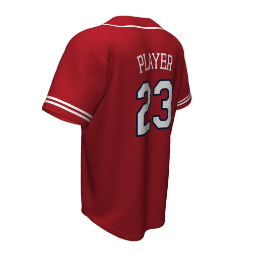 Custom Full Button Baseball Jersey