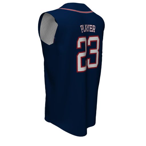 Custom Full Button Sleeveless Baseball Jersey