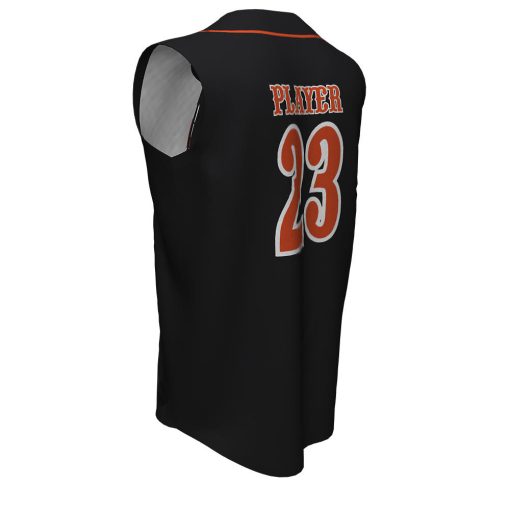 Custom Full Button Sleeveless Baseball Jersey