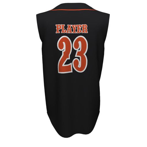 Custom Full Button Sleeveless Baseball Jersey